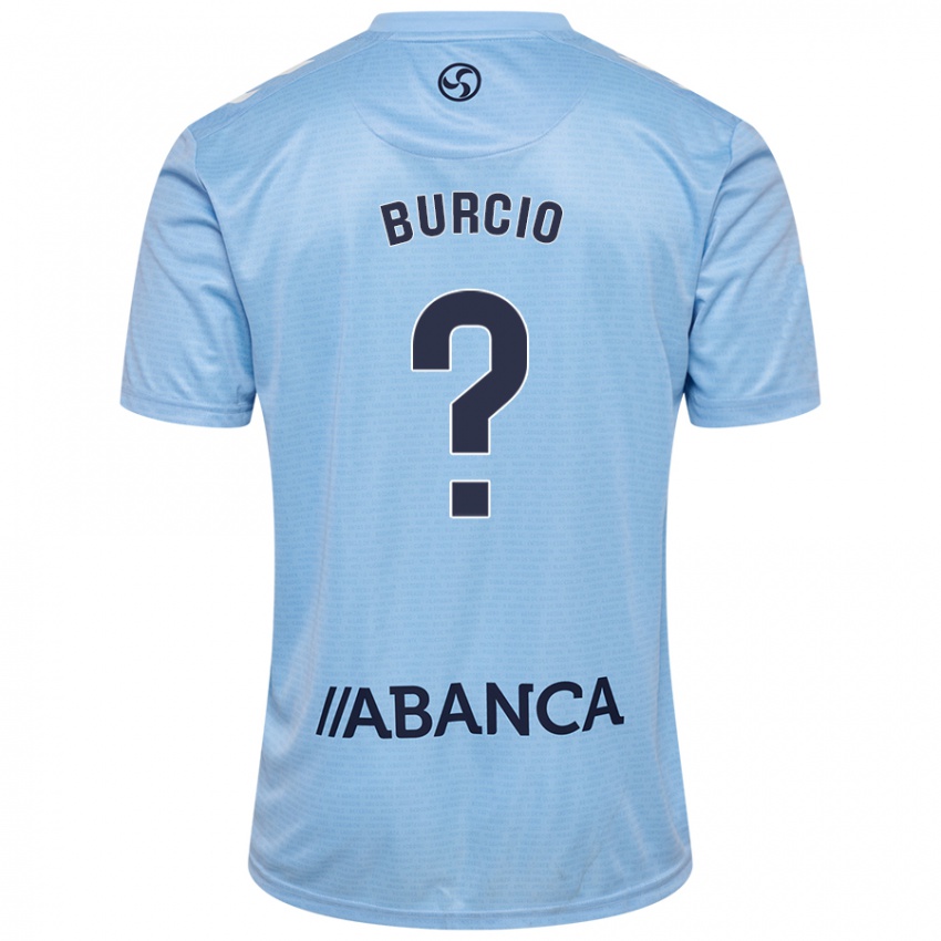 Enfant Maillot Hugo Burcio #0 Bleu Ciel Tenues Domicile 2024/25 T-Shirt Suisse