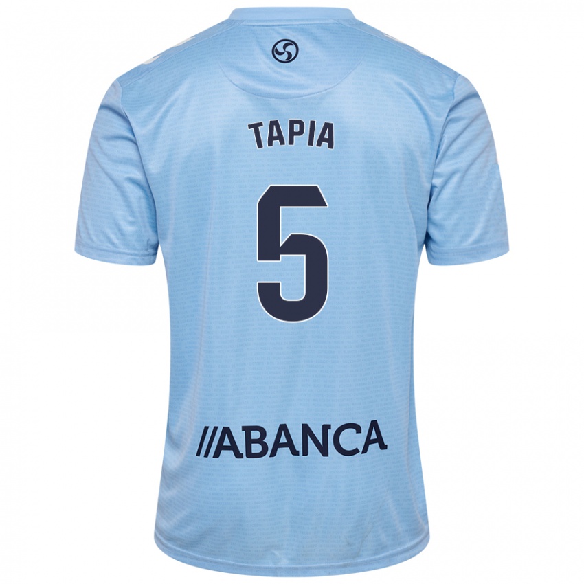 Kinder Renato Tapia #5 Himmelblau Heimtrikot Trikot 2024/25 T-Shirt Schweiz