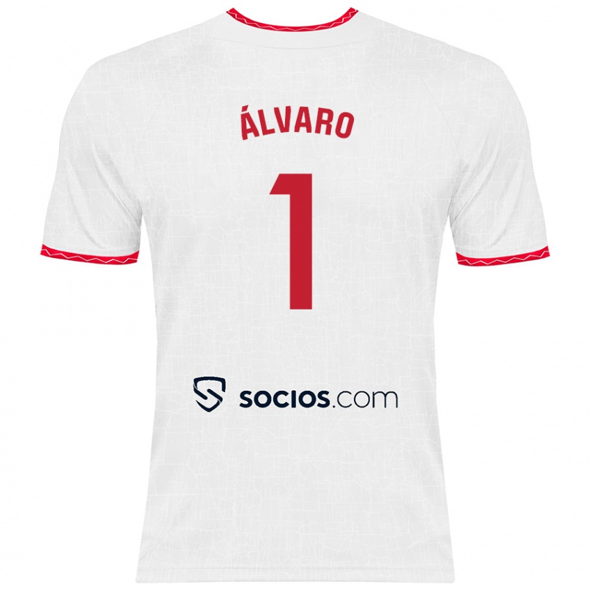 Kinder Álvaro Fernández #1 Weiß Rot Heimtrikot Trikot 2024/25 T-Shirt Schweiz