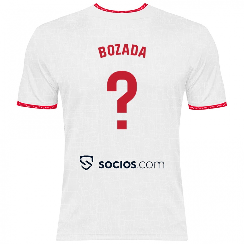 Kinder José Antonio Bozada #0 Weiß Rot Heimtrikot Trikot 2024/25 T-Shirt Schweiz