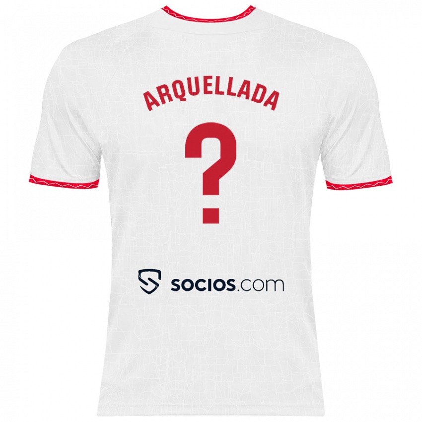 Kinder Álvaro Arquellada #0 Weiß Rot Heimtrikot Trikot 2024/25 T-Shirt Schweiz