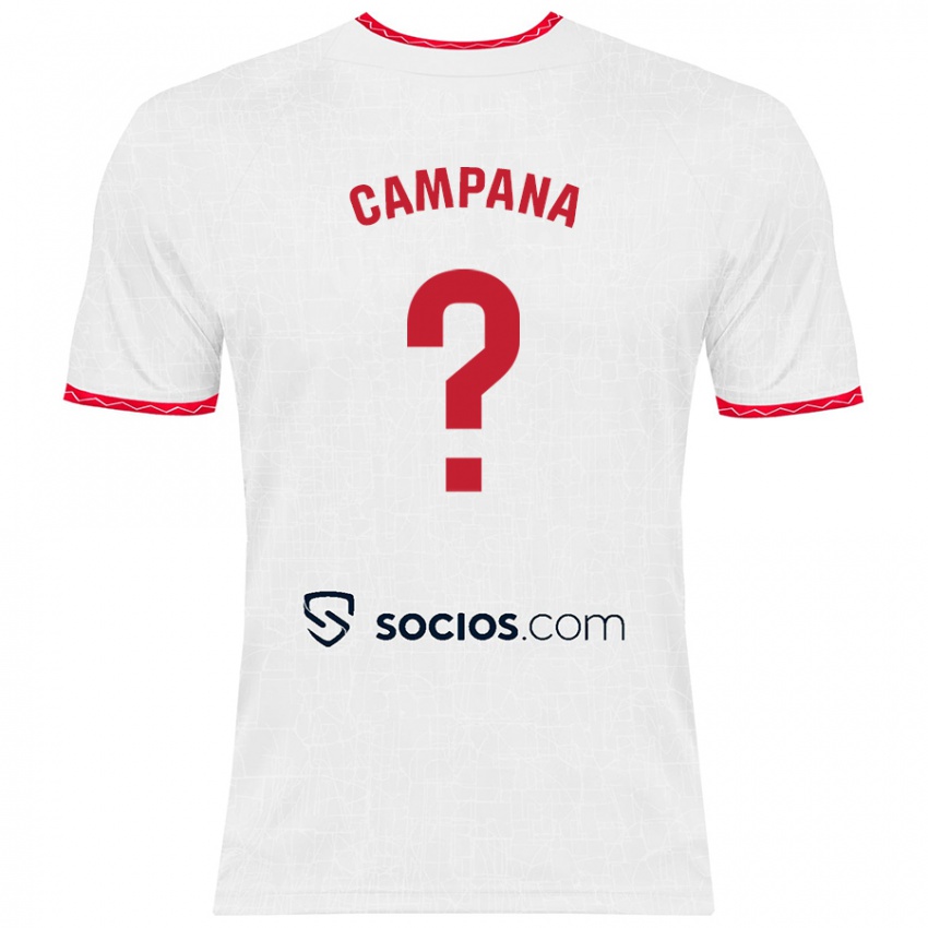 Kinder Massimo Campana #0 Weiß Rot Heimtrikot Trikot 2024/25 T-Shirt Schweiz