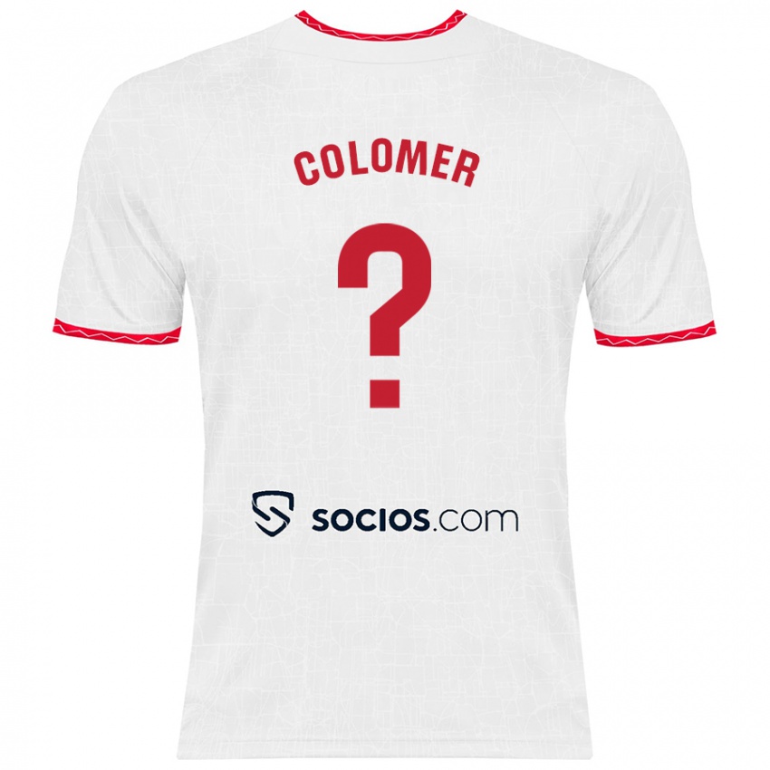 Kinder Carlos Colomer #0 Weiß Rot Heimtrikot Trikot 2024/25 T-Shirt Schweiz