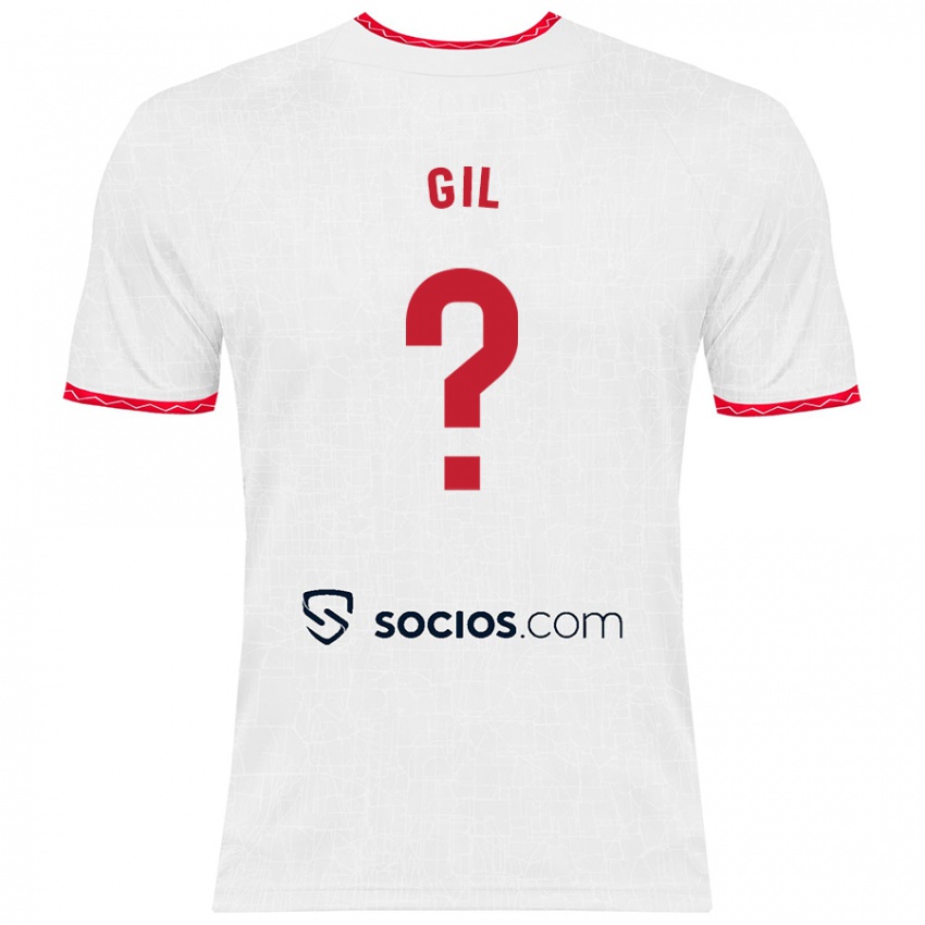 Kinder Dani Gil #0 Weiß Rot Heimtrikot Trikot 2024/25 T-Shirt Schweiz