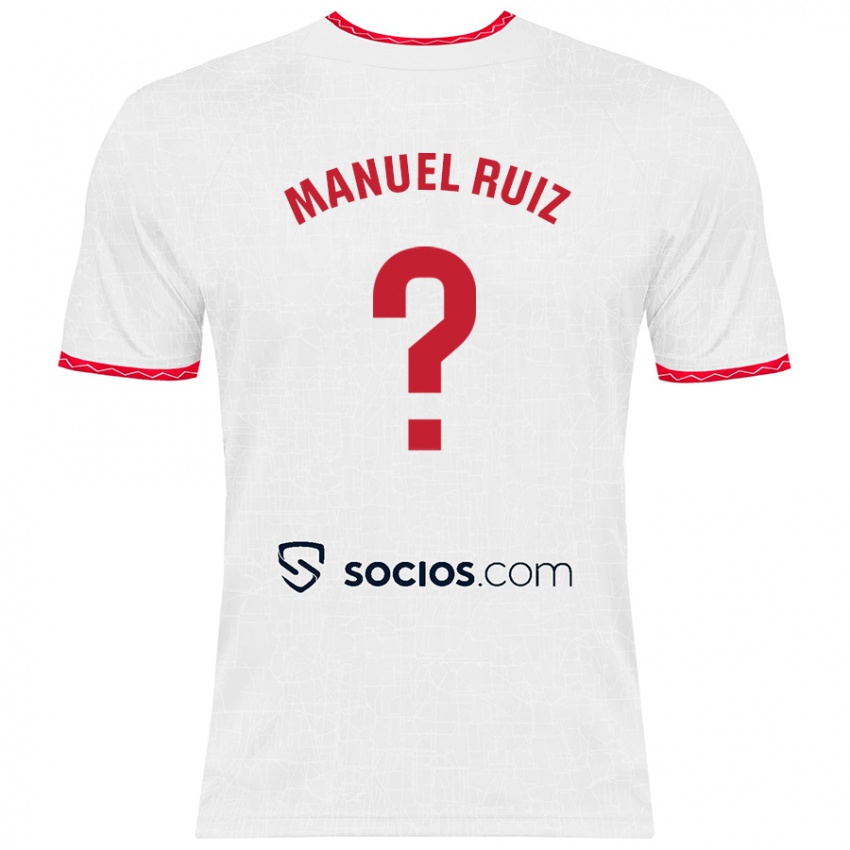 Kinder José Manuel Ruiz #0 Weiß Rot Heimtrikot Trikot 2024/25 T-Shirt Schweiz