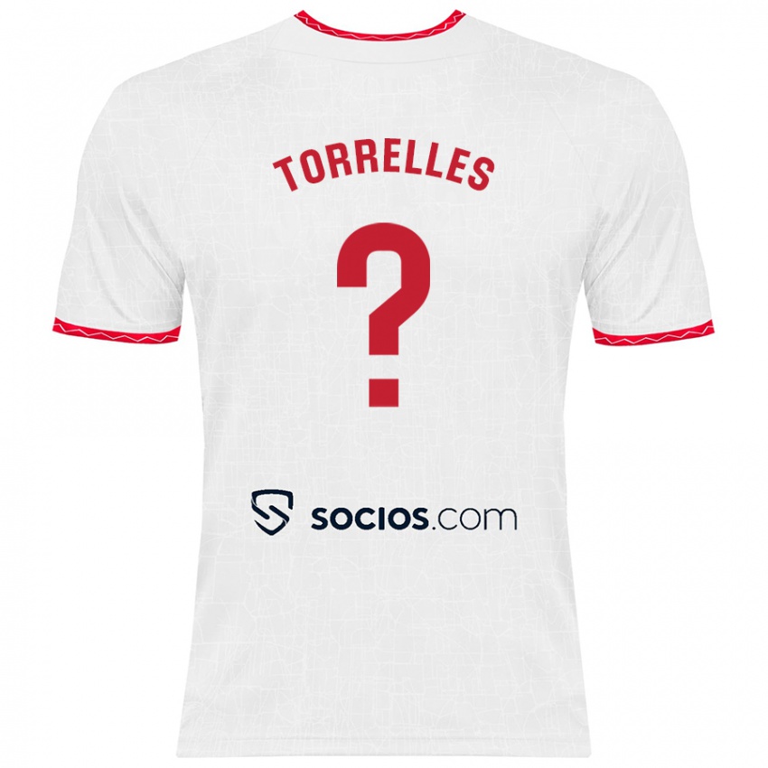 Kinder Genís Torrelles #0 Weiß Rot Heimtrikot Trikot 2024/25 T-Shirt Schweiz