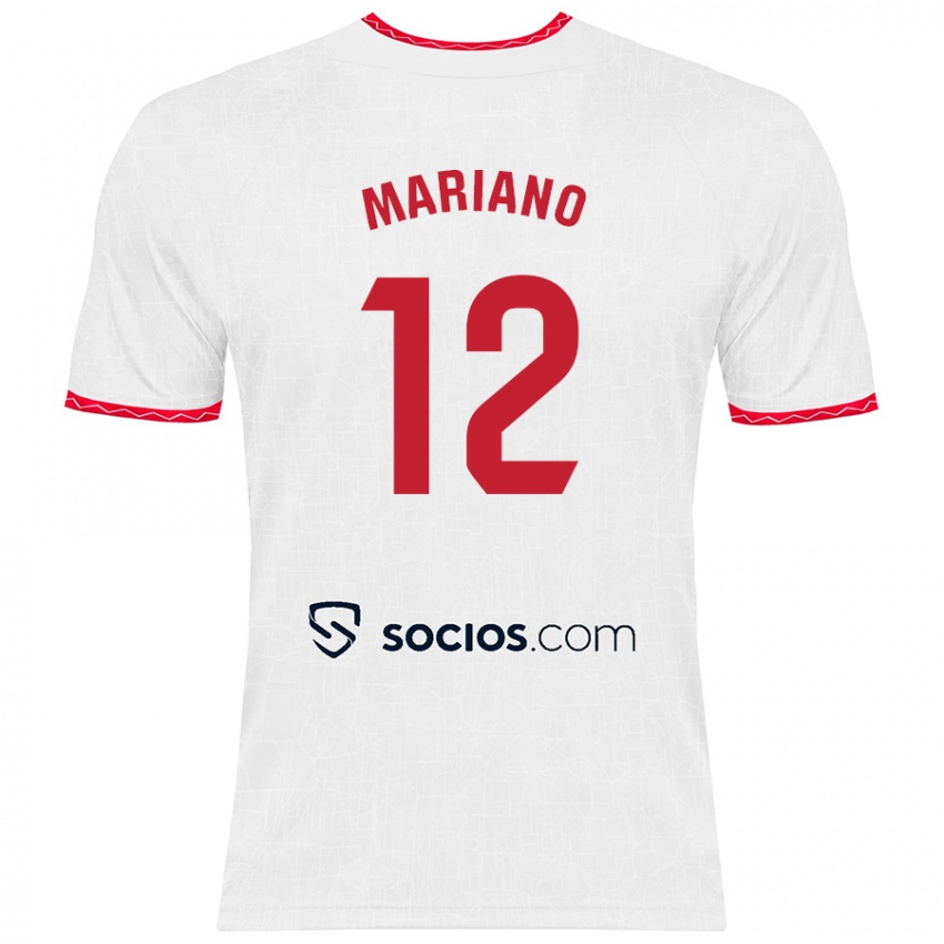 Kinder Mariano Diaz #12 Weiß Rot Heimtrikot Trikot 2024/25 T-Shirt Schweiz