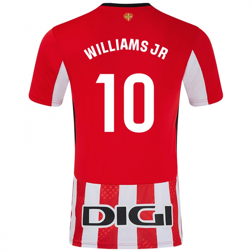 Kinder Nico Williams #10 Rot Weiß Heimtrikot Trikot 2024/25 T-Shirt Schweiz