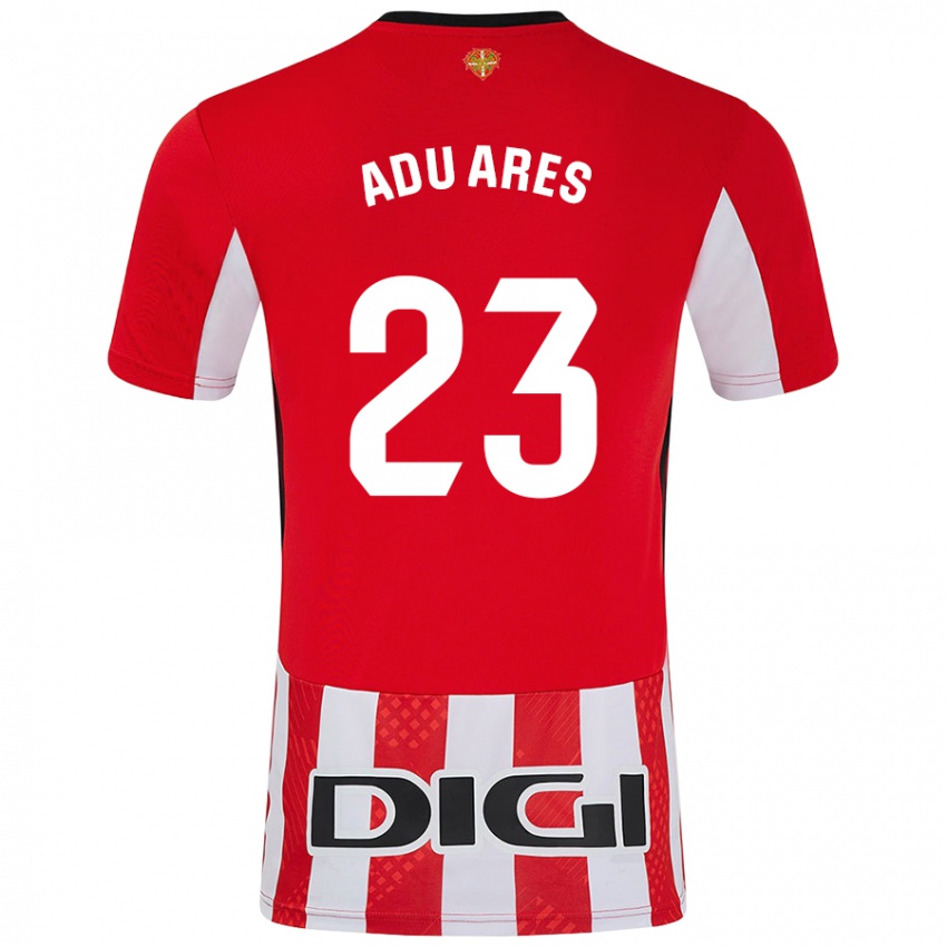 Kinder Adu Ares #23 Rot Weiß Heimtrikot Trikot 2024/25 T-Shirt Schweiz