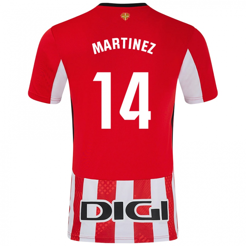 Kinder Pablo Martínez #14 Rot Weiß Heimtrikot Trikot 2024/25 T-Shirt Schweiz