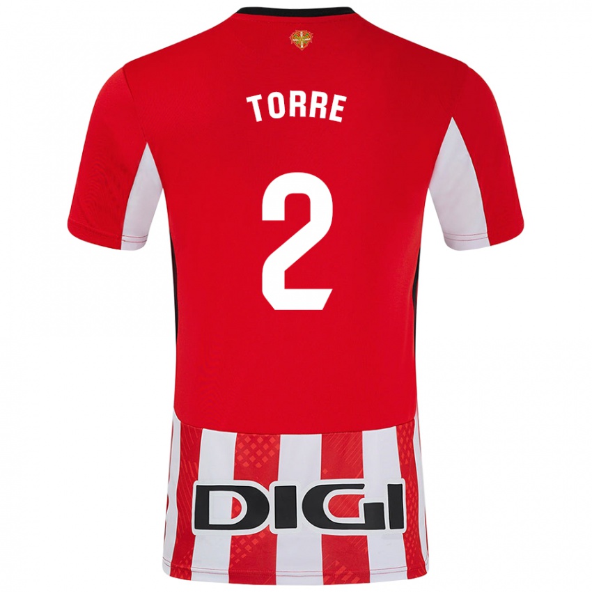 Kinder Maddi Torre #2 Rot Weiß Heimtrikot Trikot 2024/25 T-Shirt Schweiz