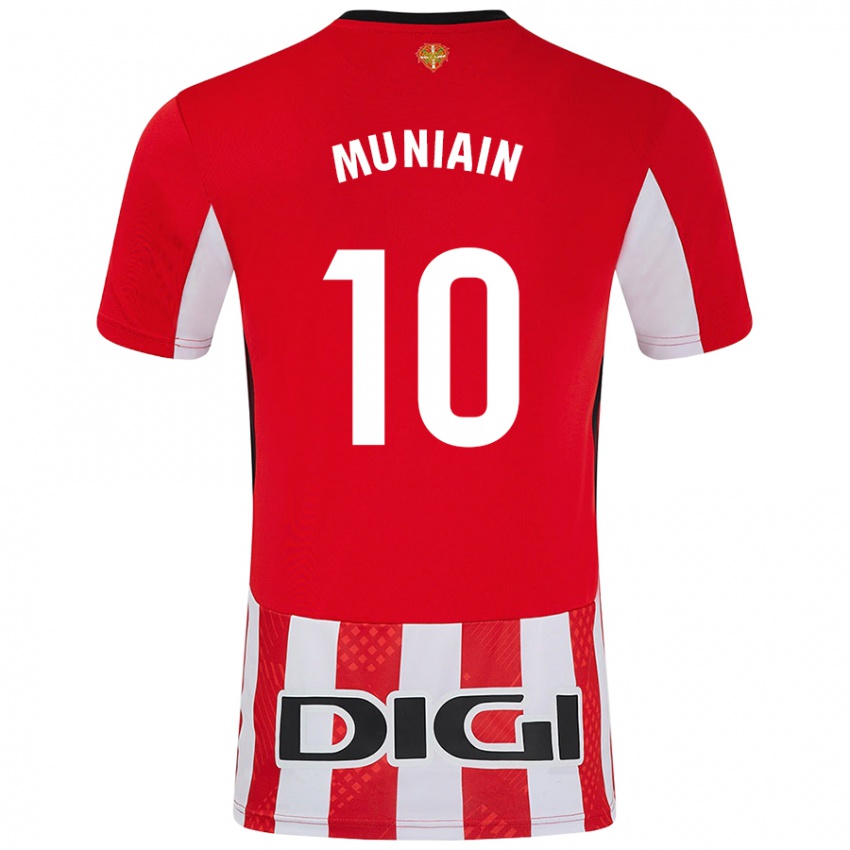 Kinder Iker Muniain #10 Rot Weiß Heimtrikot Trikot 2024/25 T-Shirt Schweiz