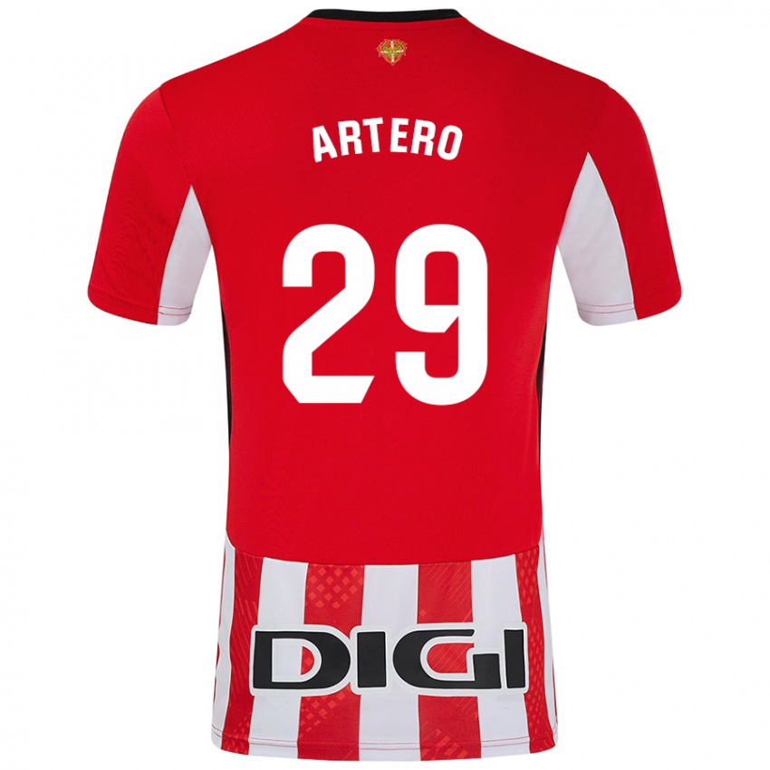 Enfant Maillot Marina Artero Moreno #29 Rouge Blanc Tenues Domicile 2024/25 T-Shirt Suisse