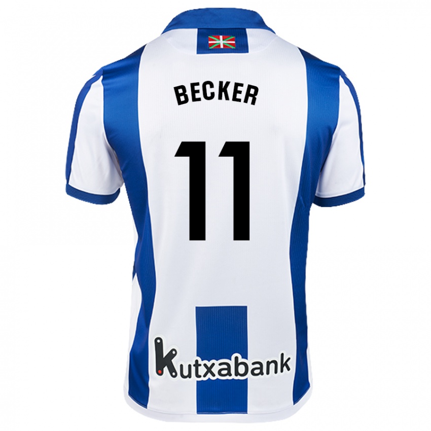 Kinder Sheraldo Becker #11 Weiß Blau Heimtrikot Trikot 2024/25 T-Shirt Schweiz