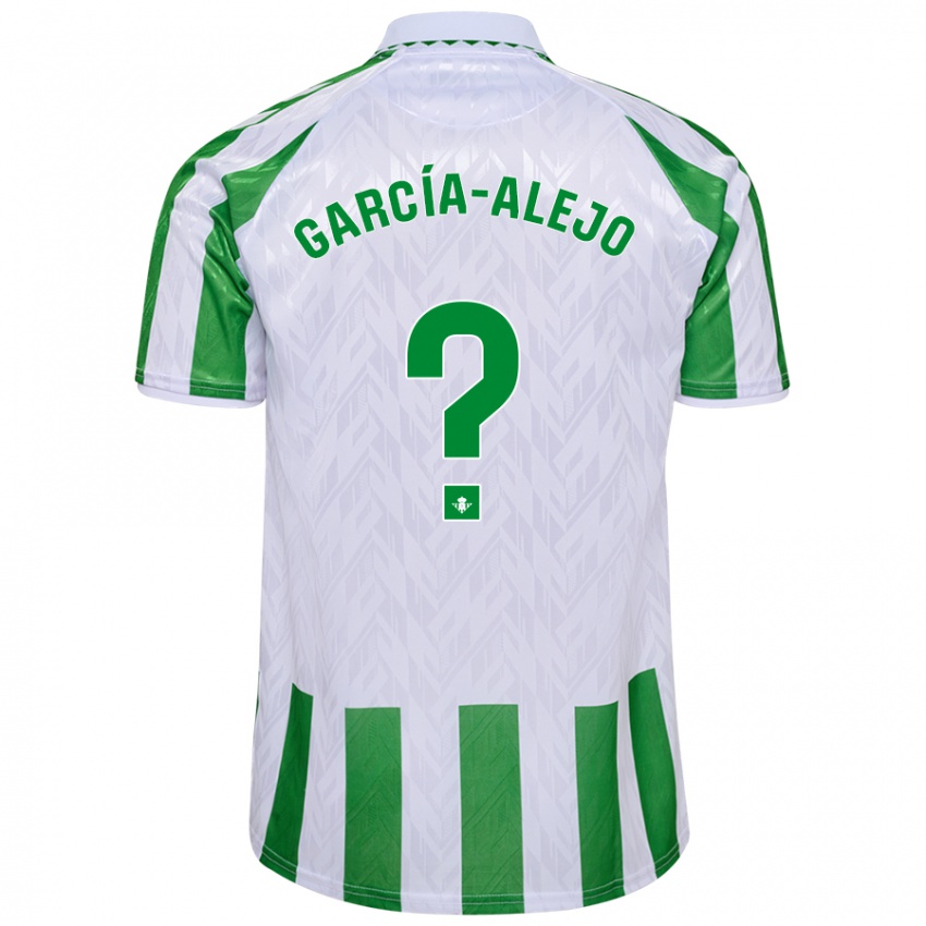 Kinder Raúl García-Alejo #0 Grün Weiße Streifen Heimtrikot Trikot 2024/25 T-Shirt Schweiz