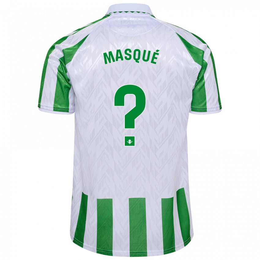 Enfant Maillot Òscar Masqué #0 Rayures Vertes Et Blanches Tenues Domicile 2024/25 T-Shirt Suisse