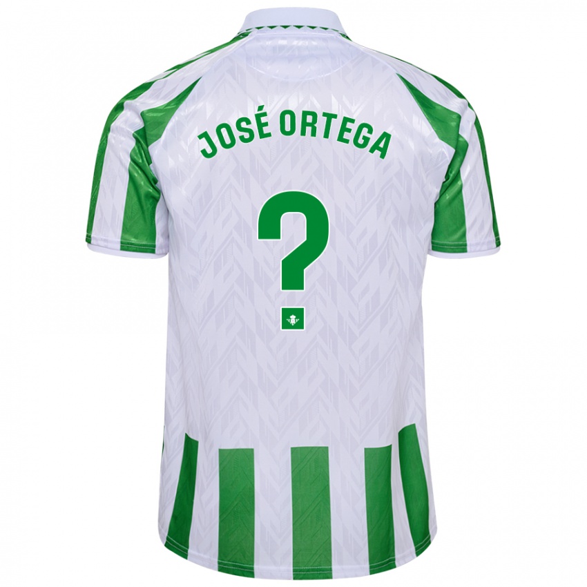 Kinder José Ortega #0 Grün Weiße Streifen Heimtrikot Trikot 2024/25 T-Shirt Schweiz