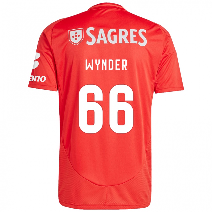 Enfant Maillot Joshua Wynder #66 Rouge Blanc Tenues Domicile 2024/25 T-Shirt Suisse