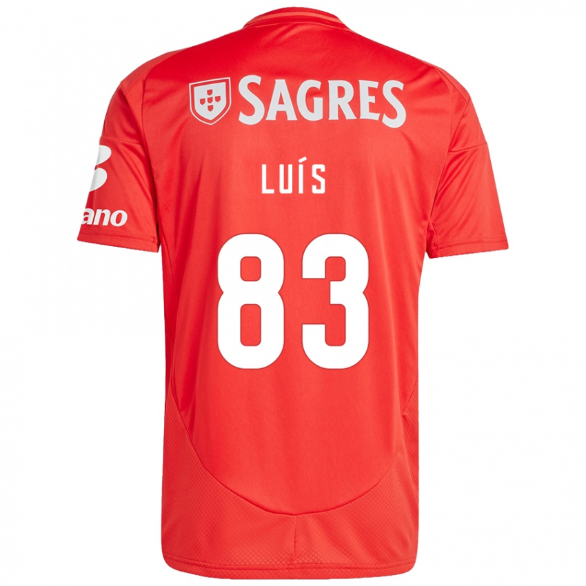 Enfant Maillot Rafael Luís #83 Rouge Blanc Tenues Domicile 2024/25 T-Shirt Suisse