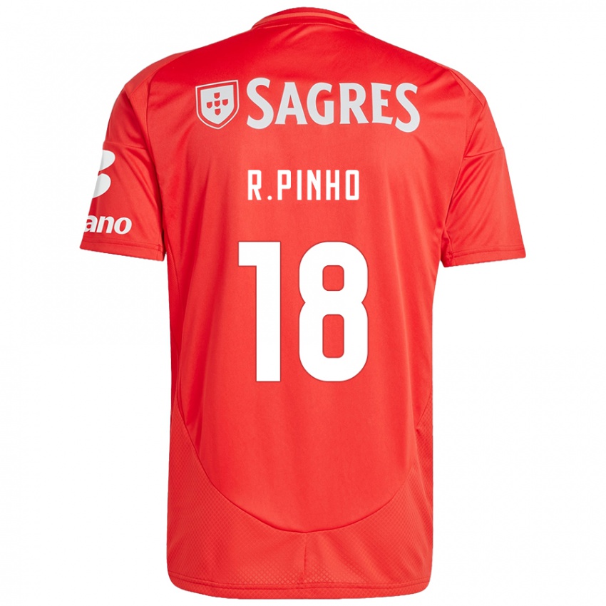 Enfant Maillot Rodrigo Pinho #18 Rouge Blanc Tenues Domicile 2024/25 T-Shirt Suisse