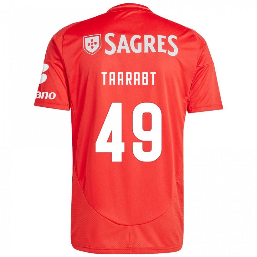 Enfant Maillot Adel Taarabt #49 Rouge Blanc Tenues Domicile 2024/25 T-Shirt Suisse