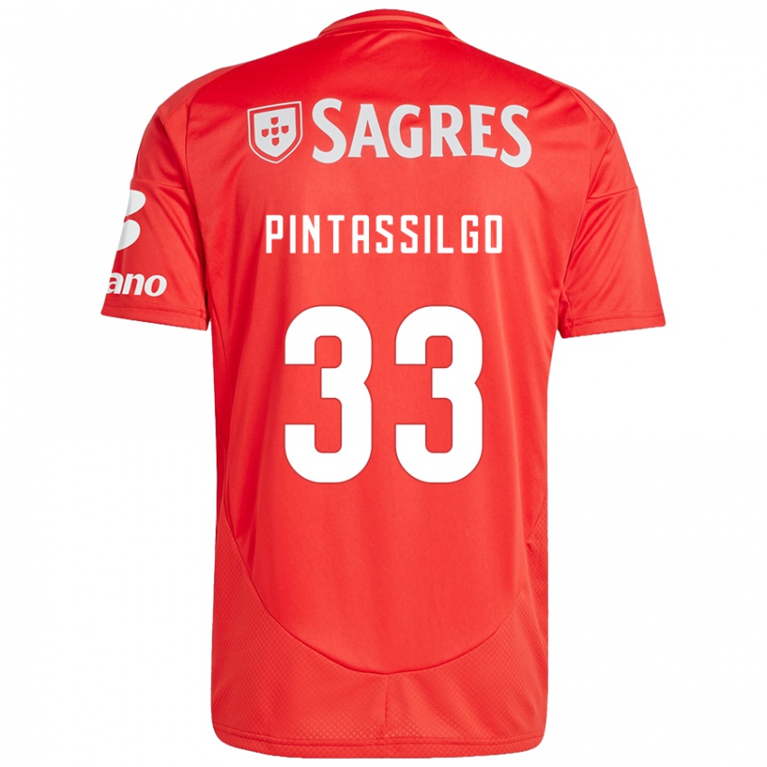 Enfant Maillot Lara Pintassilgo #33 Rouge Blanc Tenues Domicile 2024/25 T-Shirt Suisse