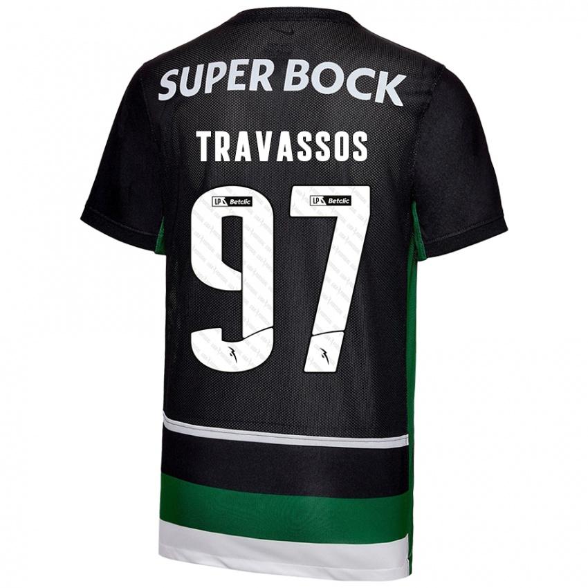 Kinder Travassos #97 Schwarz Weiß Grün Heimtrikot Trikot 2024/25 T-Shirt Schweiz