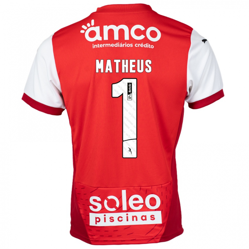 Kinder Matheus #1 Rot Weiß Heimtrikot Trikot 2024/25 T-Shirt Schweiz