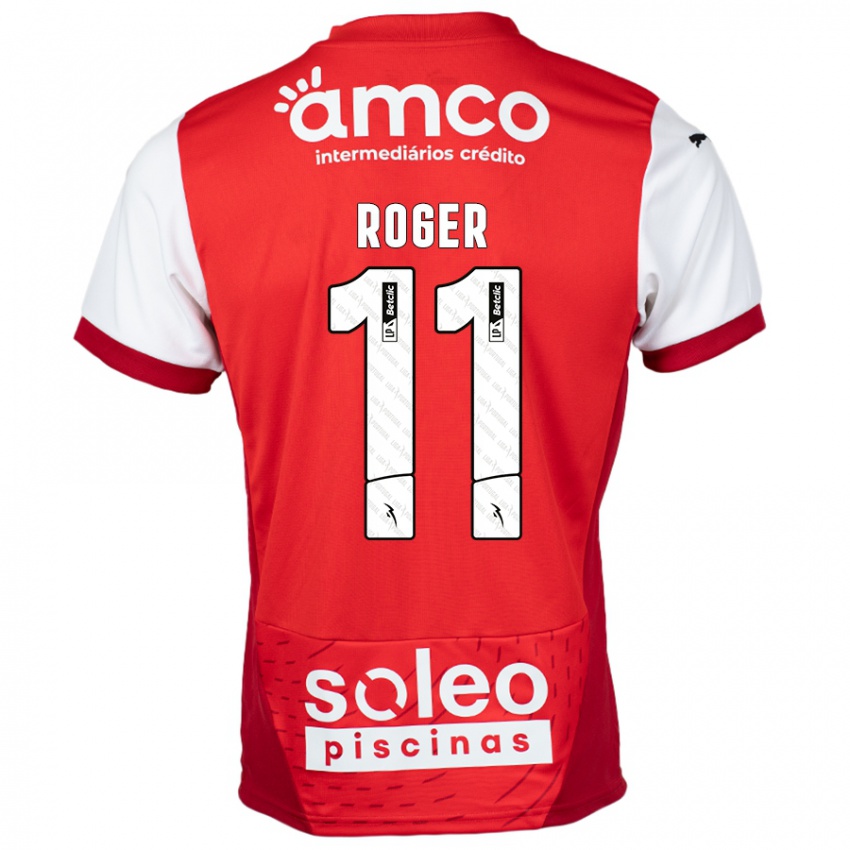 Kinder Roger #11 Rot Weiß Heimtrikot Trikot 2024/25 T-Shirt Schweiz