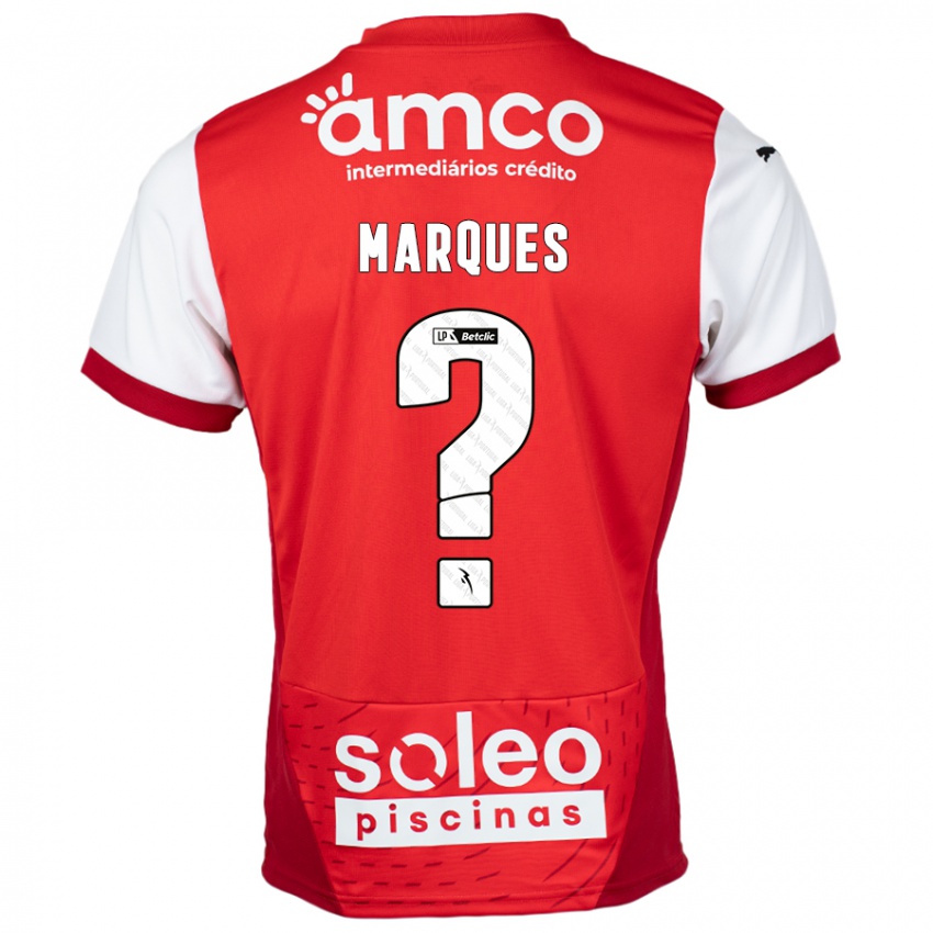 Kinder Rodrigo Marques #0 Rot Weiß Heimtrikot Trikot 2024/25 T-Shirt Schweiz