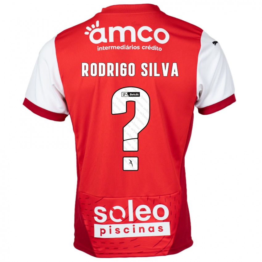 Kinder Rodrigo Silva #0 Rot Weiß Heimtrikot Trikot 2024/25 T-Shirt Schweiz