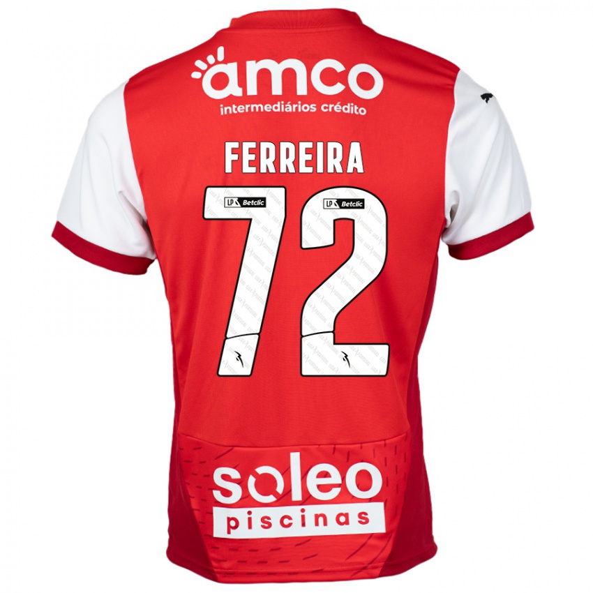 Kinder André Ferreira #72 Rot Weiß Heimtrikot Trikot 2024/25 T-Shirt Schweiz