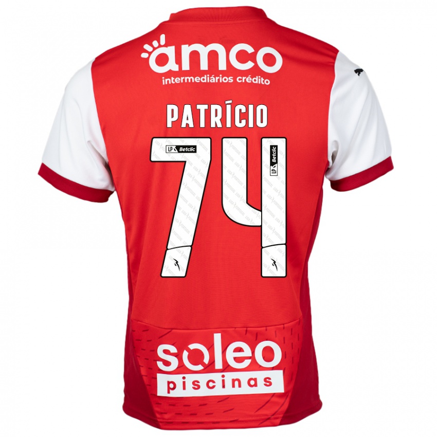 Kinder Nuno Patrício #74 Rot Weiß Heimtrikot Trikot 2024/25 T-Shirt Schweiz