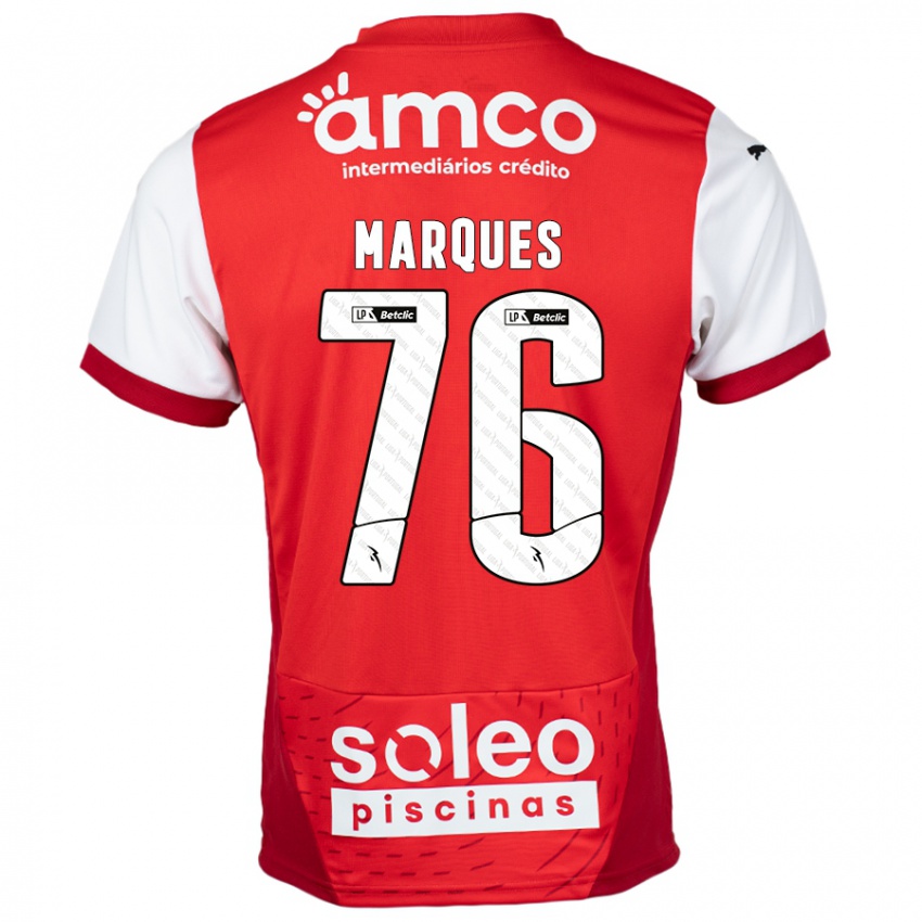 Kinder Tomás Marques #76 Rot Weiß Heimtrikot Trikot 2024/25 T-Shirt Schweiz