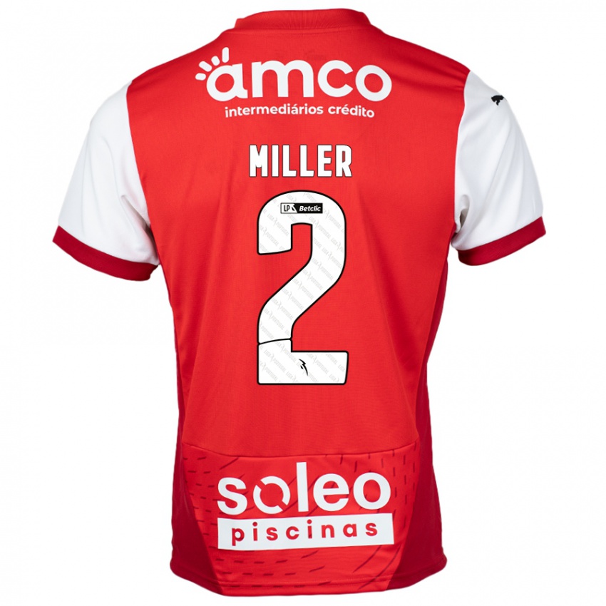 Kinder Maria Miller #2 Rot Weiß Heimtrikot Trikot 2024/25 T-Shirt Schweiz