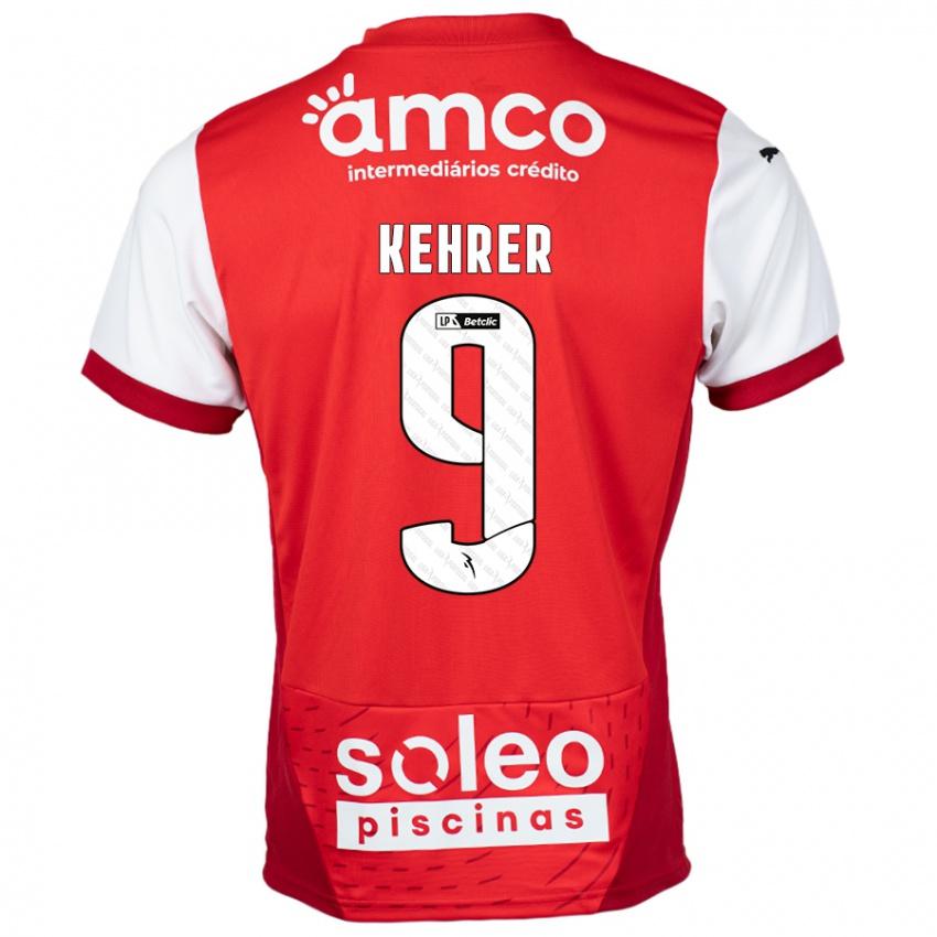 Kinder Caroline Kehrer #9 Rot Weiß Heimtrikot Trikot 2024/25 T-Shirt Schweiz