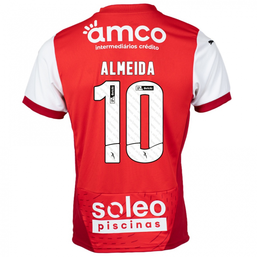 Kinder Vitória Almeida #10 Rot Weiß Heimtrikot Trikot 2024/25 T-Shirt Schweiz