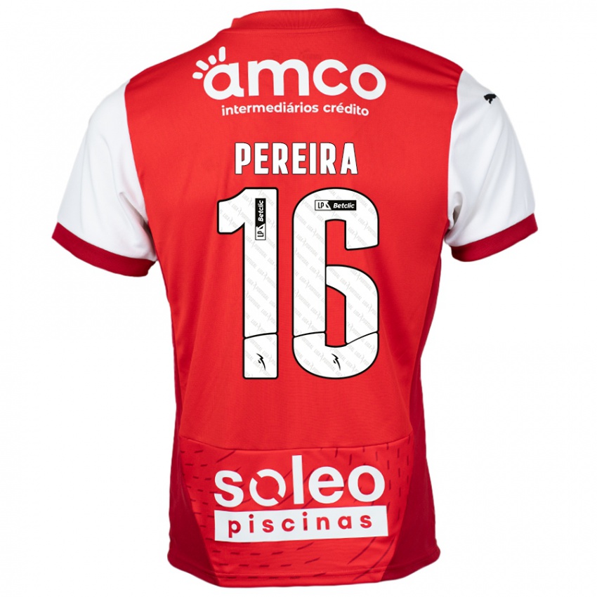 Kinder Catarina Pereira #16 Rot Weiß Heimtrikot Trikot 2024/25 T-Shirt Schweiz