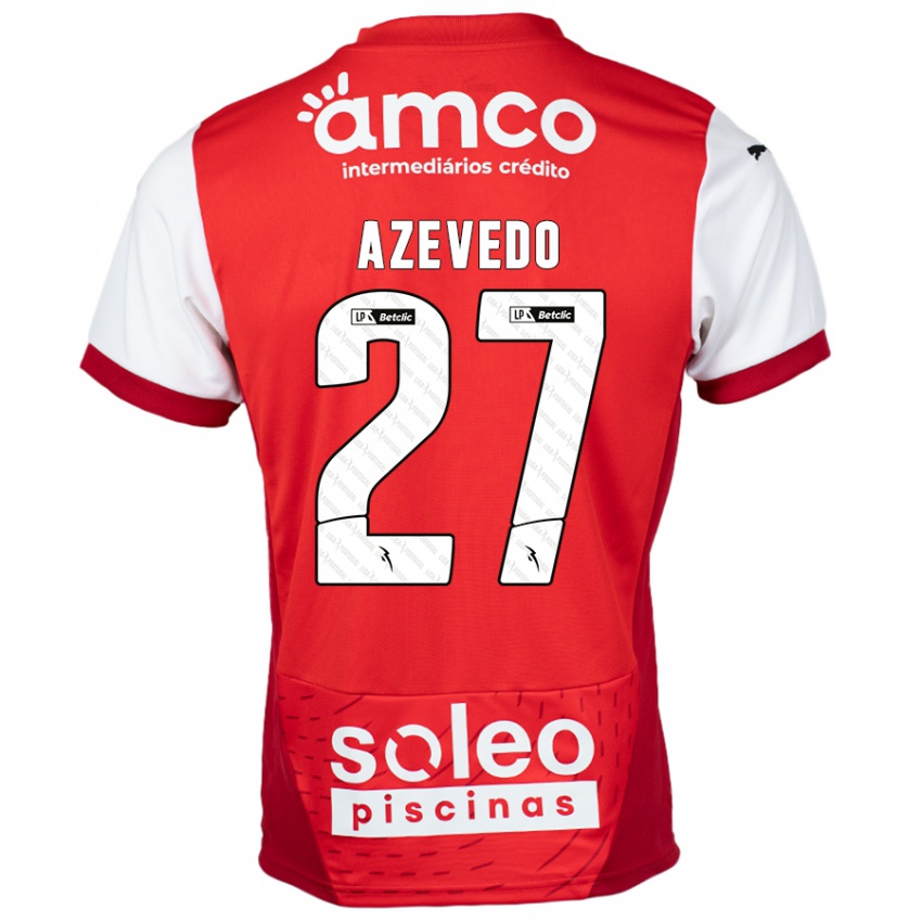 Kinder Mariana Azevedo #27 Rot Weiß Heimtrikot Trikot 2024/25 T-Shirt Schweiz