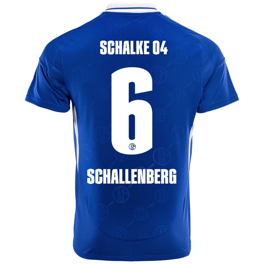 Kinder Ron Schallenberg #6 Königsblau Heimtrikot Trikot 2024/25 T-Shirt Schweiz