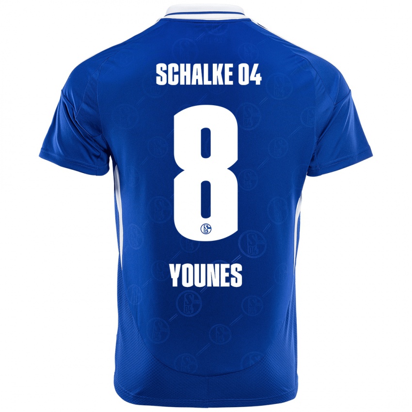 Kinder Amin Younes #8 Königsblau Heimtrikot Trikot 2024/25 T-Shirt Schweiz