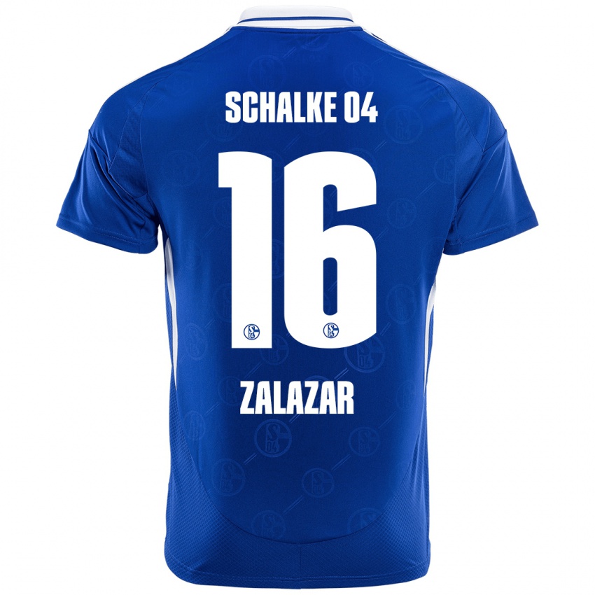 Kinder Mauro Zalazar #16 Königsblau Heimtrikot Trikot 2024/25 T-Shirt Schweiz