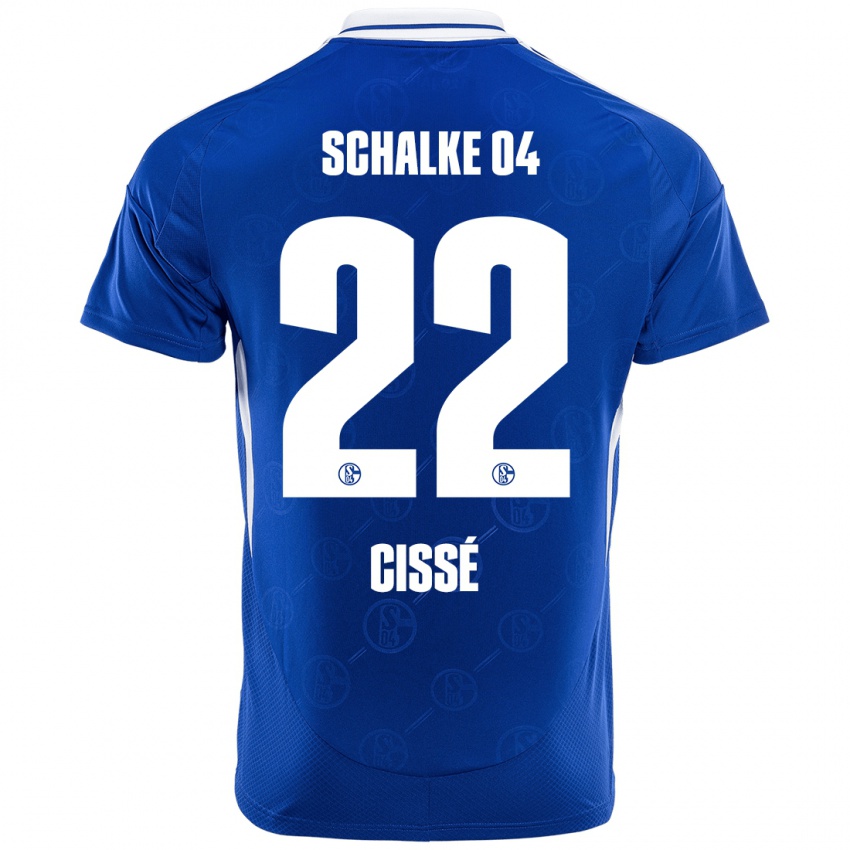 Kinder Ibrahima Cissé #22 Königsblau Heimtrikot Trikot 2024/25 T-Shirt Schweiz