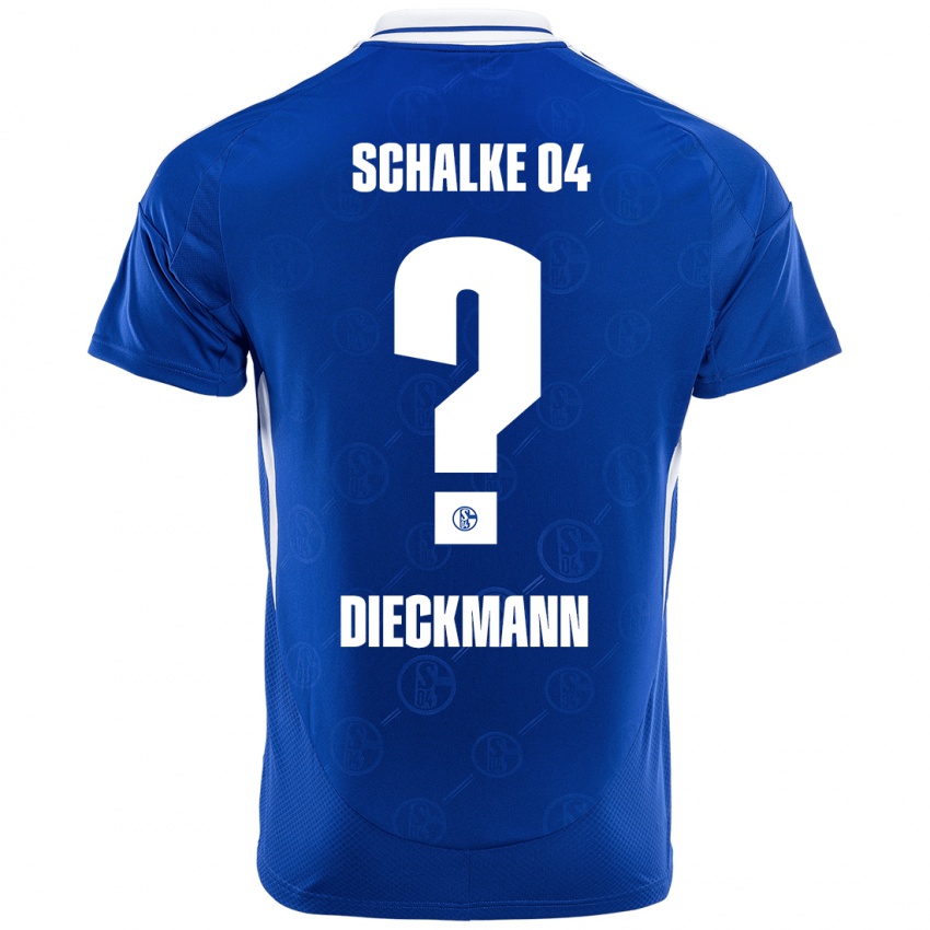 Kinder Jonas Dieckmann #0 Königsblau Heimtrikot Trikot 2024/25 T-Shirt Schweiz