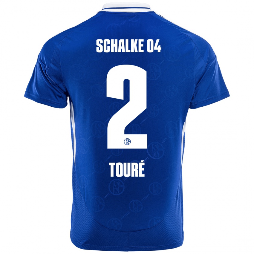 Kinder Tidiane Touré #2 Königsblau Heimtrikot Trikot 2024/25 T-Shirt Schweiz