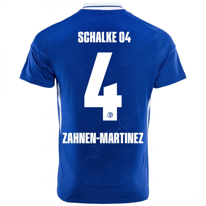 Kinder Pablo Zahnen-Martinez #4 Königsblau Heimtrikot Trikot 2024/25 T-Shirt Schweiz