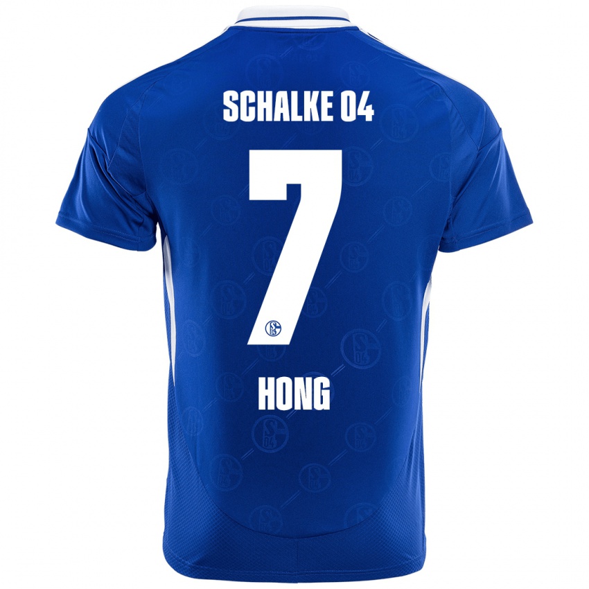 Kinder Seok-Ju Hong #7 Königsblau Heimtrikot Trikot 2024/25 T-Shirt Schweiz