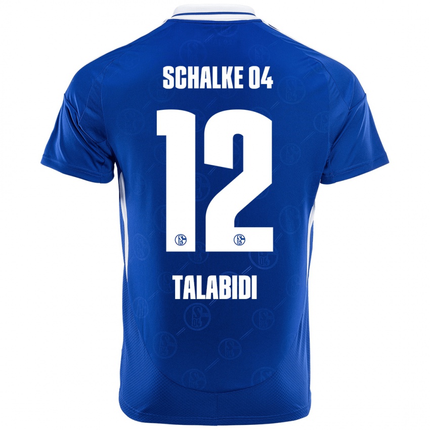 Kinder Malik Talabidi #12 Königsblau Heimtrikot Trikot 2024/25 T-Shirt Schweiz