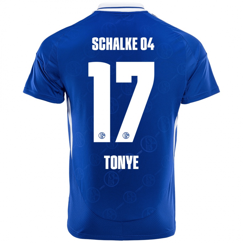 Kinder Yannick Tonye #17 Königsblau Heimtrikot Trikot 2024/25 T-Shirt Schweiz