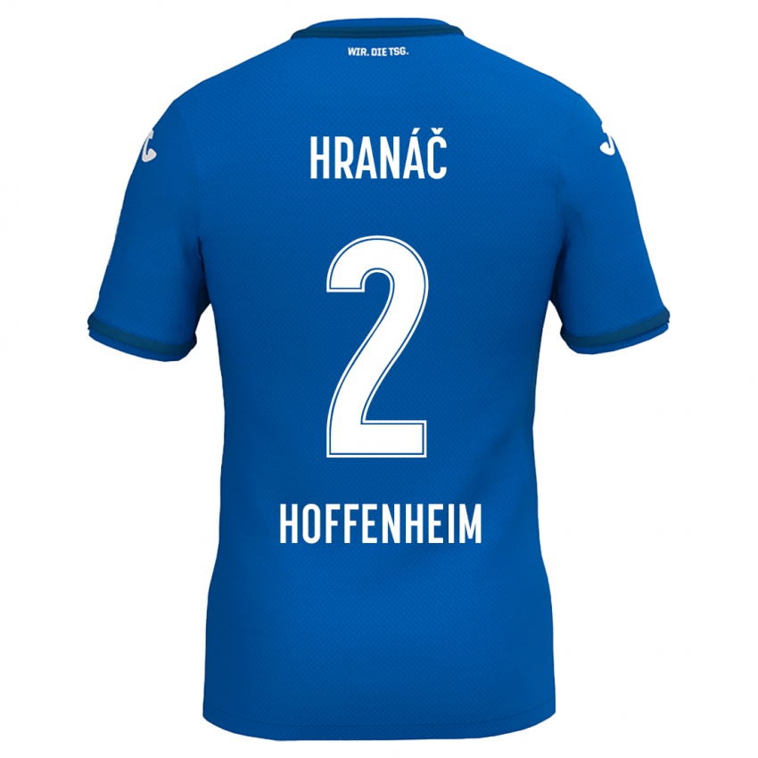 Kinder Robin Hranac #2 Königsblau Heimtrikot Trikot 2024/25 T-Shirt Schweiz